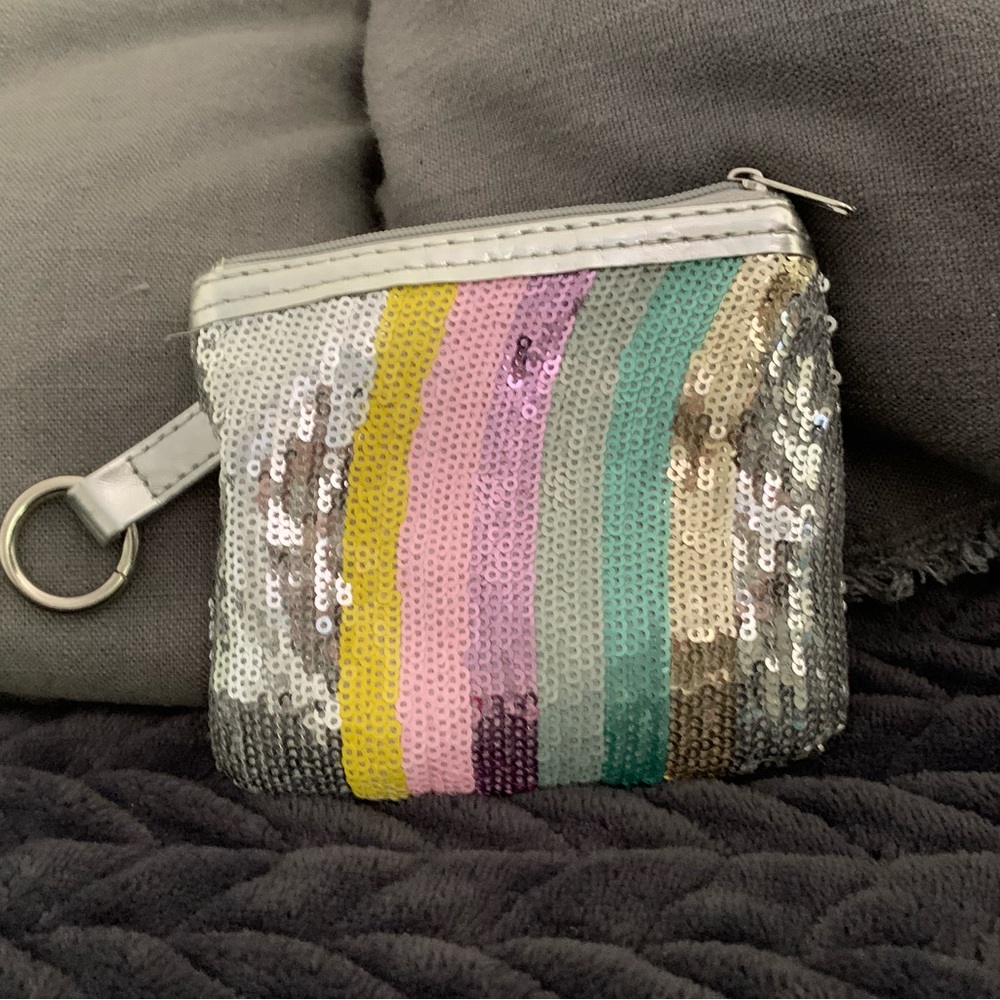 Pastel Rainbow Sequin Wallet